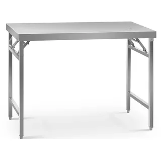 Royal Catering Edelstahl-Arbeitstisch - ECO - 60 x 120 cm - 200 kg - klappbar -