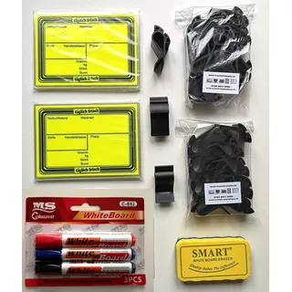 20 laminierte Preisschilder- SET 111 x 154 mm leuchtgelb für Obst und Gemüse Werbesymbole