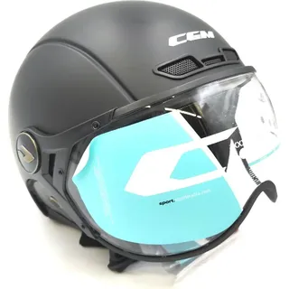 CGM Unisex – Erwachsene EBI skihelm, Mattschwarz, L (59cm)