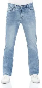 riverso Jeans Herren Stretch Bootcut RIVFalko Bootcut Blau 40W /  32L