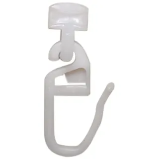 Easy-Shadow 100 Gardinenhaken-Gleiter m. bewegl. Faltenhaken f. 4 mm Läufe Gardinenzubehör 925P