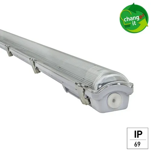LED-Wannenleuchte »Classic Power«, 1 x 18 W, 2700 Lumen, 4000 Kelvin - grau