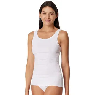 SCHIESSER Tanktop mit Feinripp Modell Pure Rib Weiss, 40
