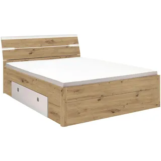 160 x 200 cm artisaneichefarben/weiß