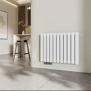 EMKE Flachheizkörper 630 x 850 mm 1136 W weiß Mittelventil