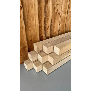 Eiche 90x90 mm Balken 9x9 cm Kantholz Pfosten Pfahl sägerau Bauholz - 200cm