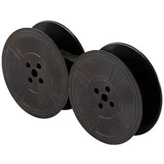 Oikabio 1Pack Schreibmaschine Farbe Band Twin Spool Schreibmaschine Farbband Doppel Spule Färben Pack Tinte Teil für die Meisten Schreibmaschinen (Schwarz)