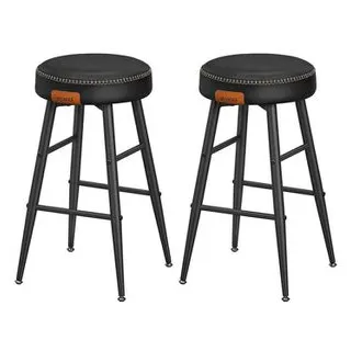 VASAGLE EKHO Kollektion - Barhocker 2er Set, einfacher Aufbau, 63 cm hoch,