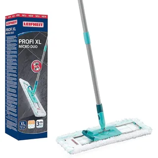 Leifheit 55019 Bodenwischer Profi XL micro duo mit Stahlstiel
