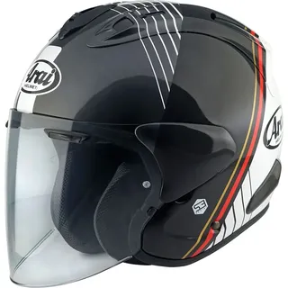 Arai SZ-R Evo Temu, Jethelm - Schwarz/Grau/Weiß - XL