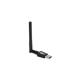 ciciglow USB WiFi Adapter,Drahtlose Netzwerkadapter Antenne Ethernet Dual Band 600Mbps 2,4Ghz/5Ghz Wi-Fi Dongle mit Externer Antenne für Laptop Desktop Kompatibel mit System