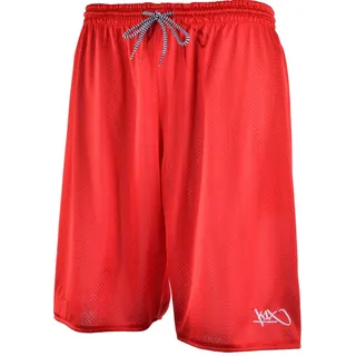 K1X Basketball | Core Reversible Shorts mit 3 Taschen, Kleidergröße: L, Farbe: Rot / Weiß