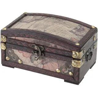 HMF 6405-117 Schatztruhe Schatzkiste, Holzkiste Kolumbien, 17 x 10 x 9 cm
