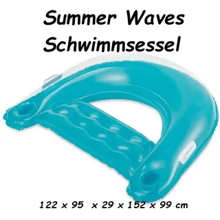 Summer Waves - Schimmsessel - Loungesessel - 122 x 95 x 29 x 152 x 99 cm - Neu