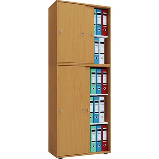 VCM Lona Aktenschrank 70 x 37 x 183 cm braun