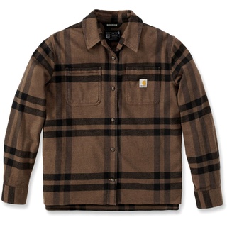 CARHARTT Rugged Flex Flannel, Hemd Damen - Braun/Schwarz - L