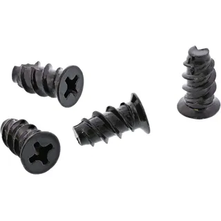 InLine Lüfterschrauben, 5,0x10,0mm, schwarz 50er Pack
