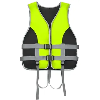Schwimmweste Erwachsene, Rettungsweste, Unisex Auftriebsweste, Schwimmhilfe Sicherheitsjacke, Schwimmweste mit Reflektierenden Streifen für Segeln, Kajakfahren und Wassersport
