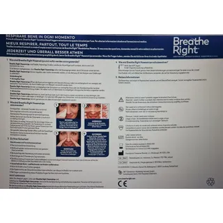 Breathe Right Cerottini Nasali Respira Bene Trasparenti Grandi, 10 cerottini