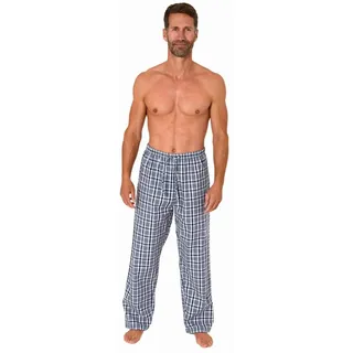 NORMANN Schlafanzug Pyjama Hose lang kariert Baumwolle - 79836 in grau | Gr.: 52