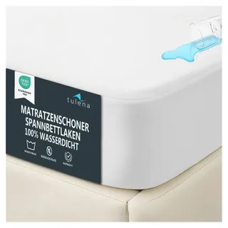 TULENA Matratzenschoner 180x200 cm wasserdicht, Atmungsaktive weiche Matratzenauflage 180x200 Anti-Milben Matratzenbezug, Inkontinenzunterlage wasserdicht, Spannbettlaken für Allergiker