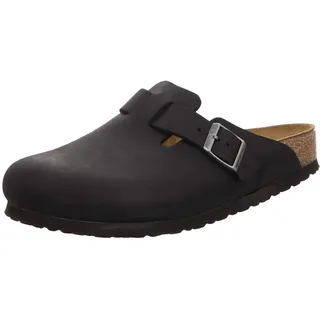 Birkenstock Boston Nubukleder geölt schwarz 39