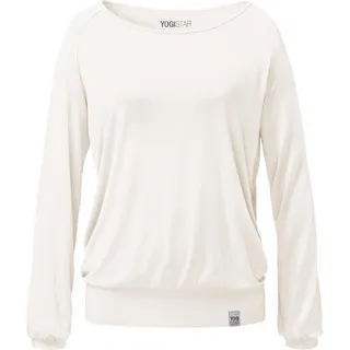 Yogistar Yoga Longsleeve Ala Yoga Damen Weiß Stretchig YOGISTAR weiß L (48/50)