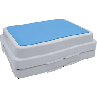 Spetebo Trittstufe stapelbar weiß 50 x 40 cm - 2er Set - Antirutsch Badezimmer Tritthocker - Dusche Einstiegshilfe Badewanne Aufstiegshocker