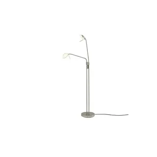 Fischer-Honsel LED-Stehleuchte 40074 160,0 cm Silber/Weiß