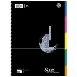 Ursus Collegeblock mit Register, A4, 100 Blatt kariert