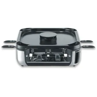 Severin Raclette RG 2350 SEVENTO Raclette Grill schwarz|silberfarben