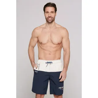 CAMP DAVID Badeshorts mit Logo Print blau XXL