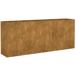 vidaXL Hochbeet, Pflanzkübel Gartenbeet für Garten Balkon Terrasse, Pflanzkasten Blumenkasten zum Selber Bauen, Pflanzbeet Gemüsebeet aus Metall, Cortenstahl