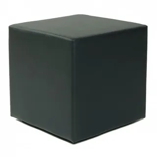 Küchen-Preisbombe Sitzwürfel Kubus I Kunstleder 45 x 45 x 45 cm Schwarz