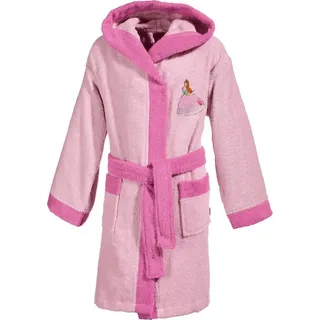 Erwin Müller Frottier Kinder-Bademantel mit Kapuze, in rosa | Gr.: 110/116