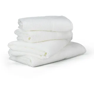 for Frottana Handtuchset, Weiß, 67x140 cm, unisex, Oeko-Tex® Standard 100, Badtextilien, Handtuch-Sets