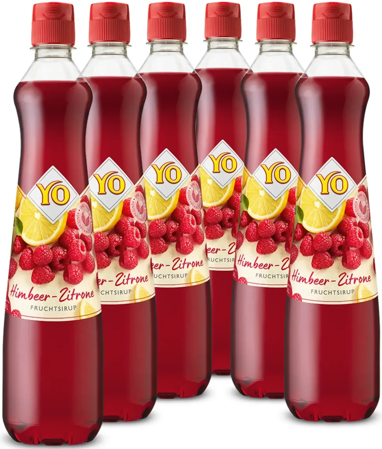 6 × YO Sirup Himbeer-Zitrone