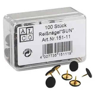 Alco Reissnägel plastiküberzogen schwarz,