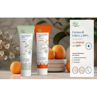Creme mit Harnstoff, 30 % Maxi, Format 2 Tuben à 125 ml, Narben, Ekzeme, Keratose, Psoriasis, Hautausschläge, trockene und rissige Haut, entfernt Narben und Wunden, hergestellt in Italien