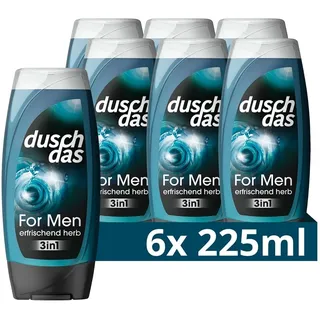 Duschdas For Men 3-in-1 Duschgel 6 x 225 ml