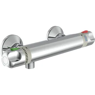 Schütte Duscharmatur VINEA Thermostat Duscharmat. mit Eco-Stopp-Funktion, bis 50% Wasserersparnis, silberfarben