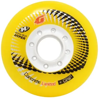 Hyper - Concrete +G Limited Edition Inliner Rollen für Skates I 80mm/84a I stabile Felgen I PU-Mischung I Ersatzrollen I starker Grip I für alle gängigen Inliner-Marken geeignet I 4er-Pack