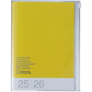 Mark's Europe MARK'S 2025/26 Taschenkalender, A5 Colors // Yellow