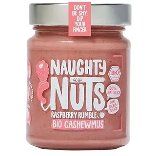 Naughty Nuts Bio Cashewmus Raspberry Rumble - Vegane, 100% Natürlich, Ohne Palmöl & Zucker - 250g