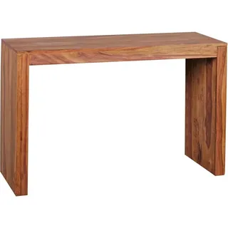Konsolentisch Sheesham Massivholz 115x40x75 cm Flurtisch, Design Dielentisch Anrichte Schmal, Arbeitstisch Schreibtisch Modern, Konsole Eingangstis... - Braun