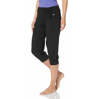 Ocean Sportswear Yogahose »Soulwear - 3/4 Yoga Pants«, Komfortabler Umschlagbund mit seitlicher Raffung Gr. 48 N-Gr, schwarz, Hosen, 280472-48 N-Gr
