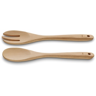 Salatbesteck Calla Buchenholz hellbraun 2tlg 30,5x6,5x1,5cm