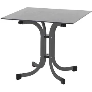 Siena Garden Sola Klapptisch 80 x 80 x 71 cm Anthrazit