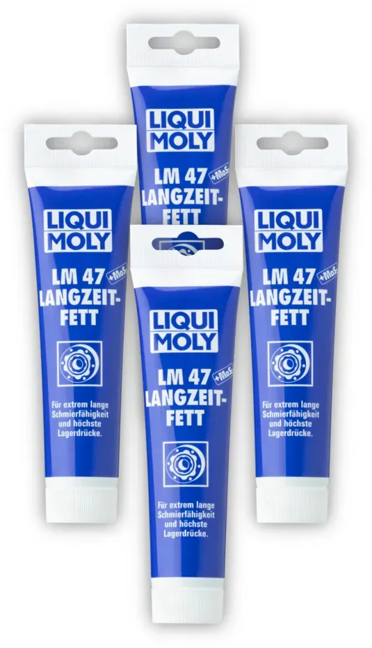 4x Schmierfett LIQUI MOLY 3510 LM 47 Langzeitfett + MoS2 Spezialfett Fett 100g