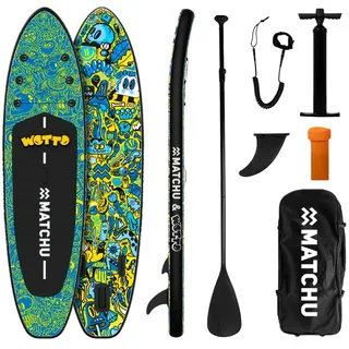 Matchu Sports SUP Board Set MATCHU 320 x 81 x 15 cm blau